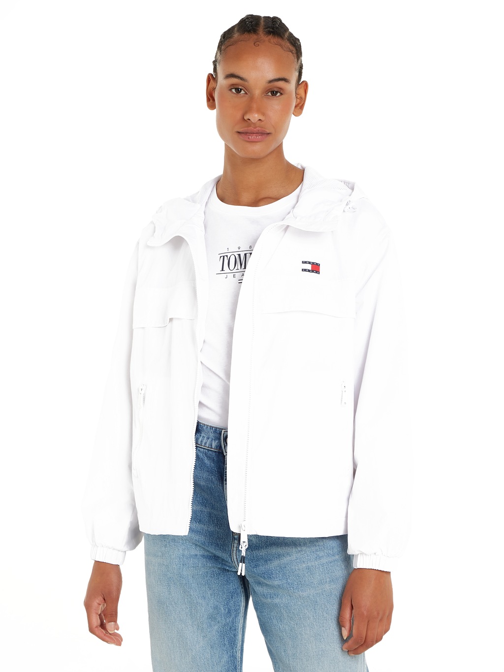 Tommy Jeans Windbreaker "TJW CHICAGO WINDBREAKER EXT", mit Kapuze, mit kont günstig online kaufen