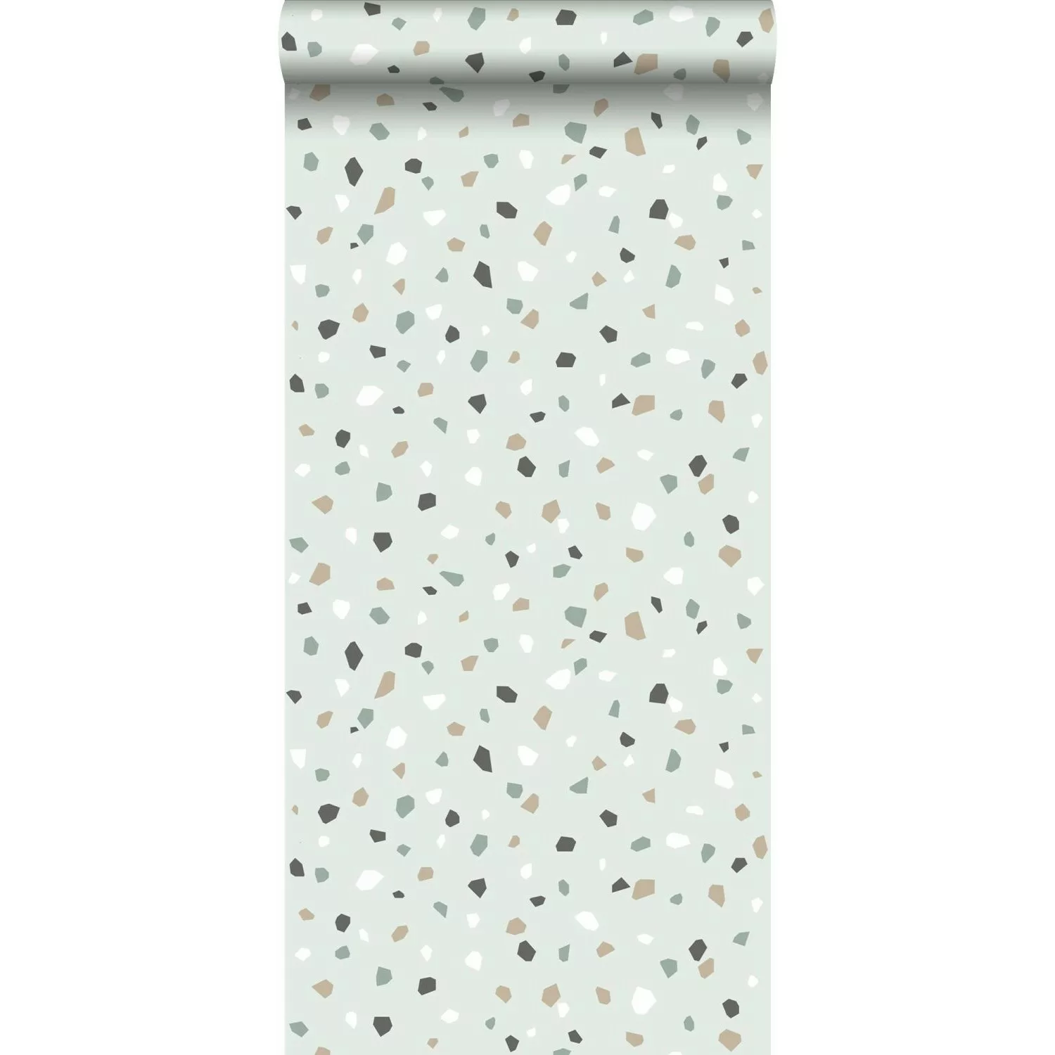 Walls4You Tapete Terrazzo-Motiv Mintgrün 0,53 x 10,05 m 935315 günstig online kaufen