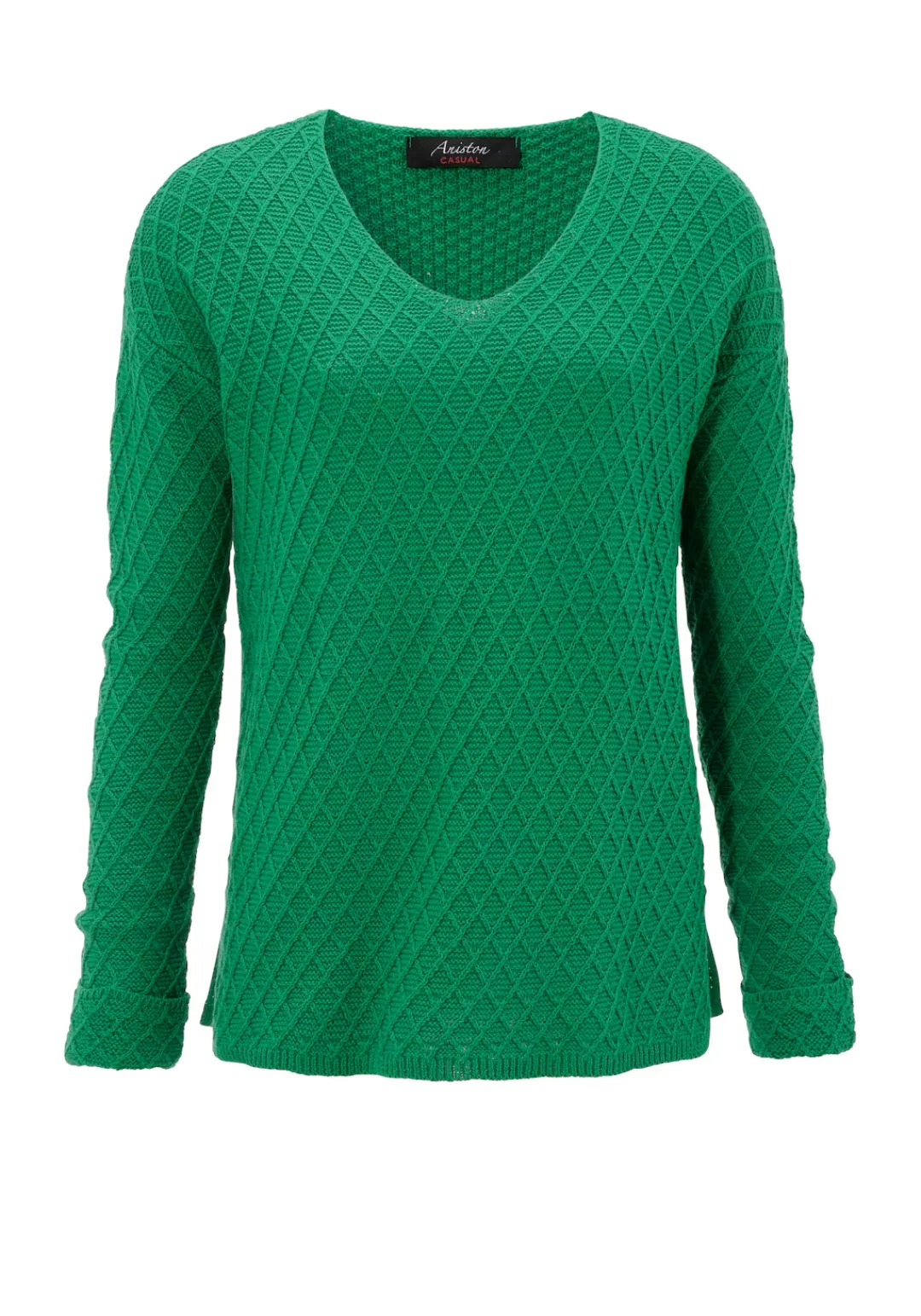 Aniston CASUAL V-Ausschnitt-Pullover günstig online kaufen