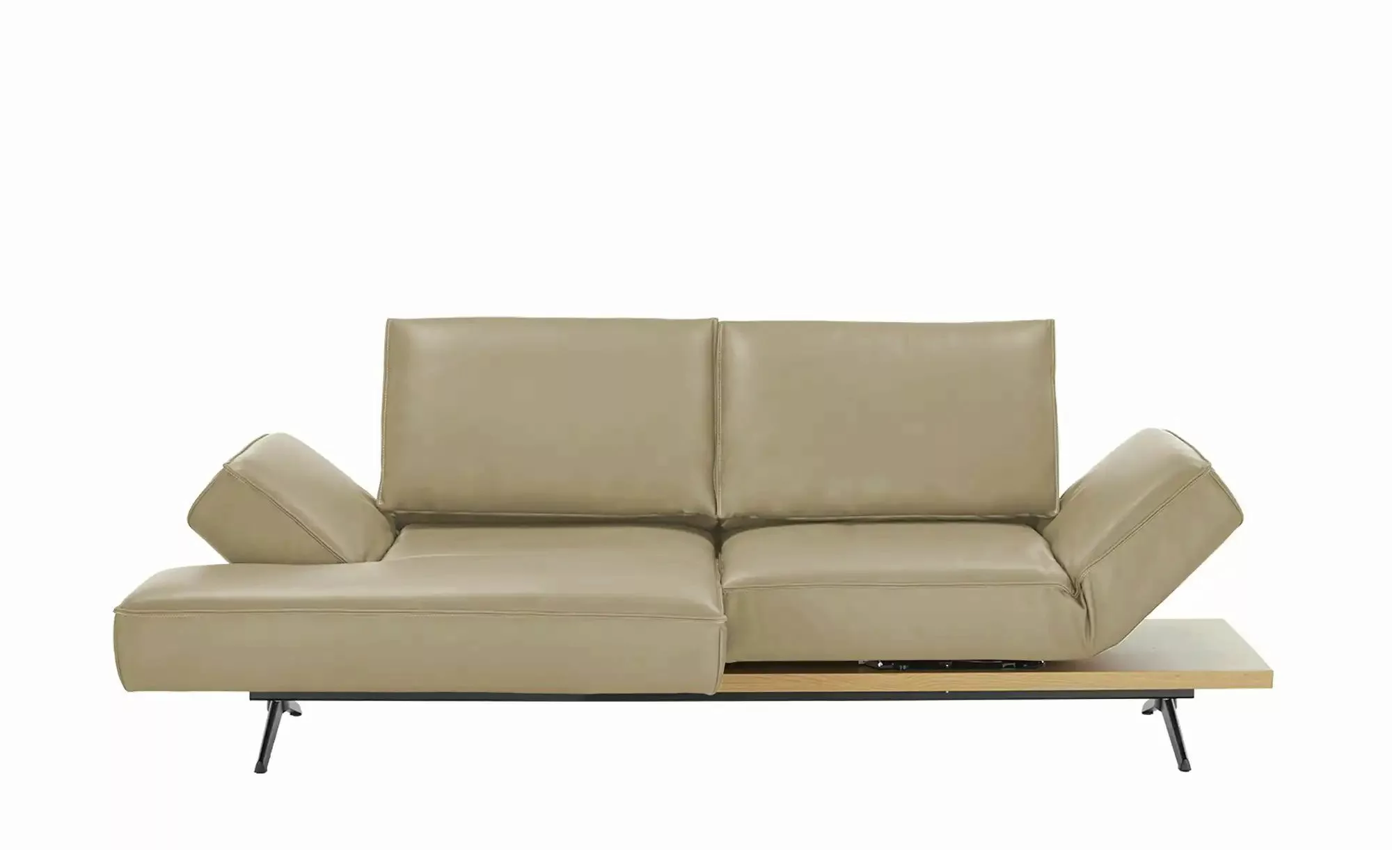 KOINOR Ecksofa Echtleder Phoenix ¦ beige ¦ Maße (cm): B: 240 H: 116 T: 132. günstig online kaufen