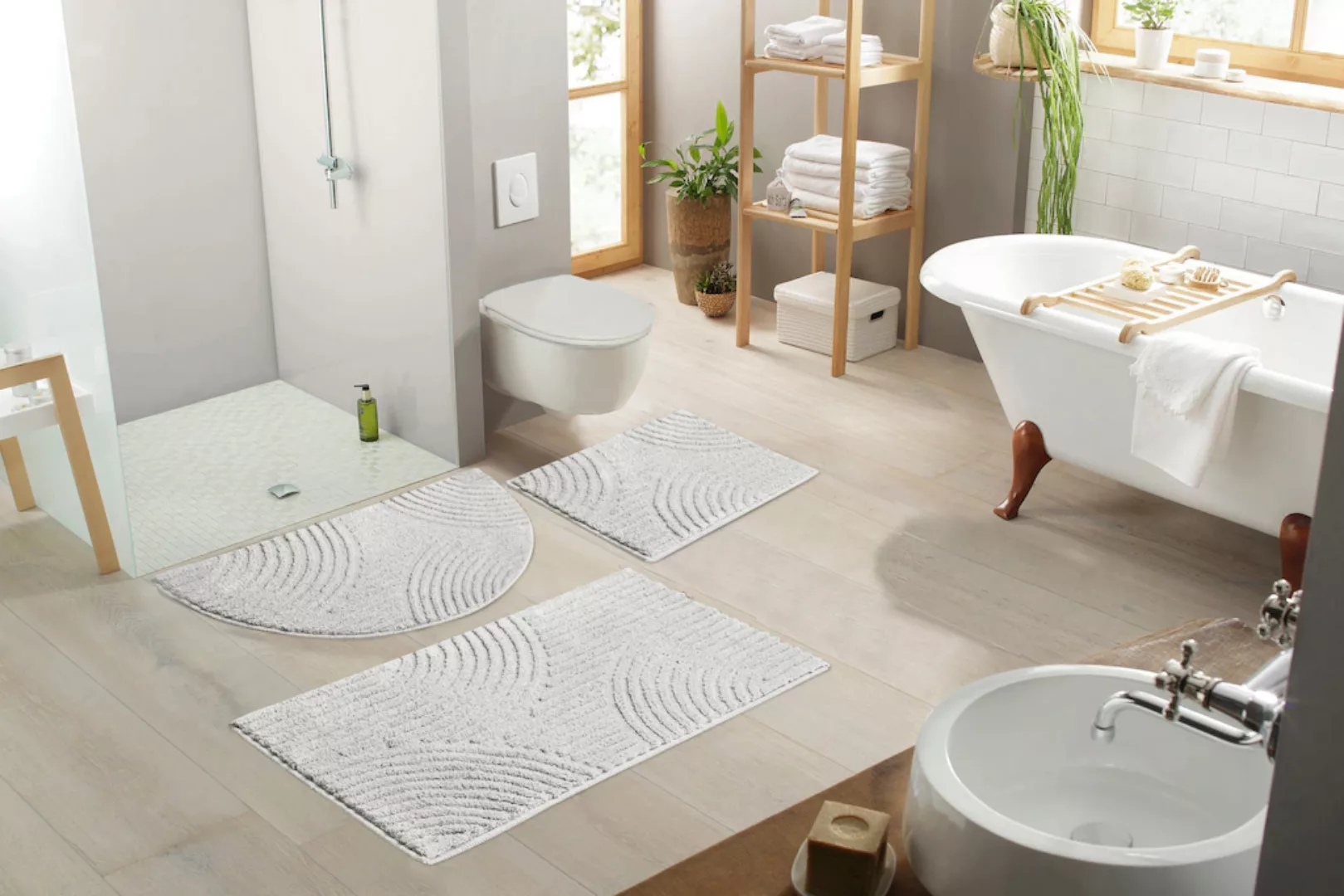 my home Badematte »Ognon, Scandi, Boho, modernes Muster«, rutschhemmend bes günstig online kaufen