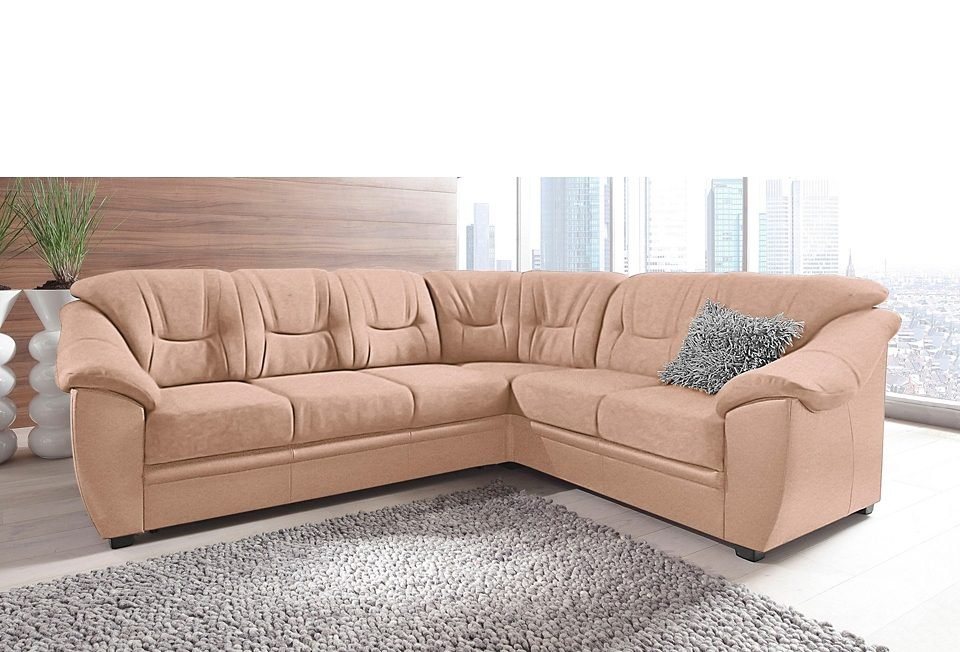 sit&more Ecksofa "Savona L-Form", wahlweise mit Bettfunktion, inklusive Fed günstig online kaufen