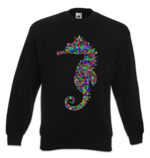 Urban Backwoods Sweatshirt Colored Sea Horse Sweatshirt Disco Dance Music S günstig online kaufen