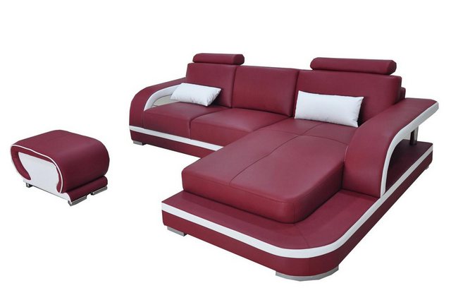 Xlmoebel Sofa Luxuriöses Ecksofa aus Leder mit Polsterung für Ihr Wohnzimme günstig online kaufen