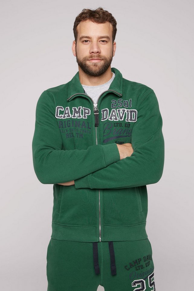 CAMP DAVID Sweatjacke mit weicher Innenseite günstig online kaufen