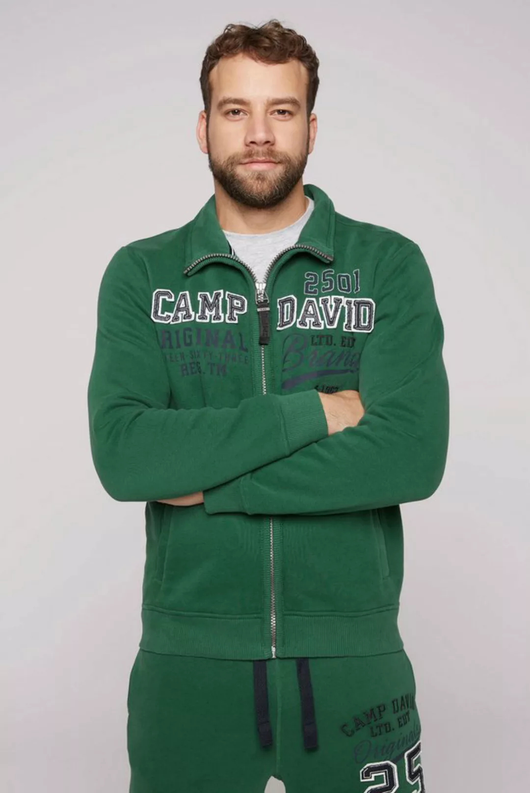 CAMP DAVID Sweatjacke mit weicher Innenseite günstig online kaufen