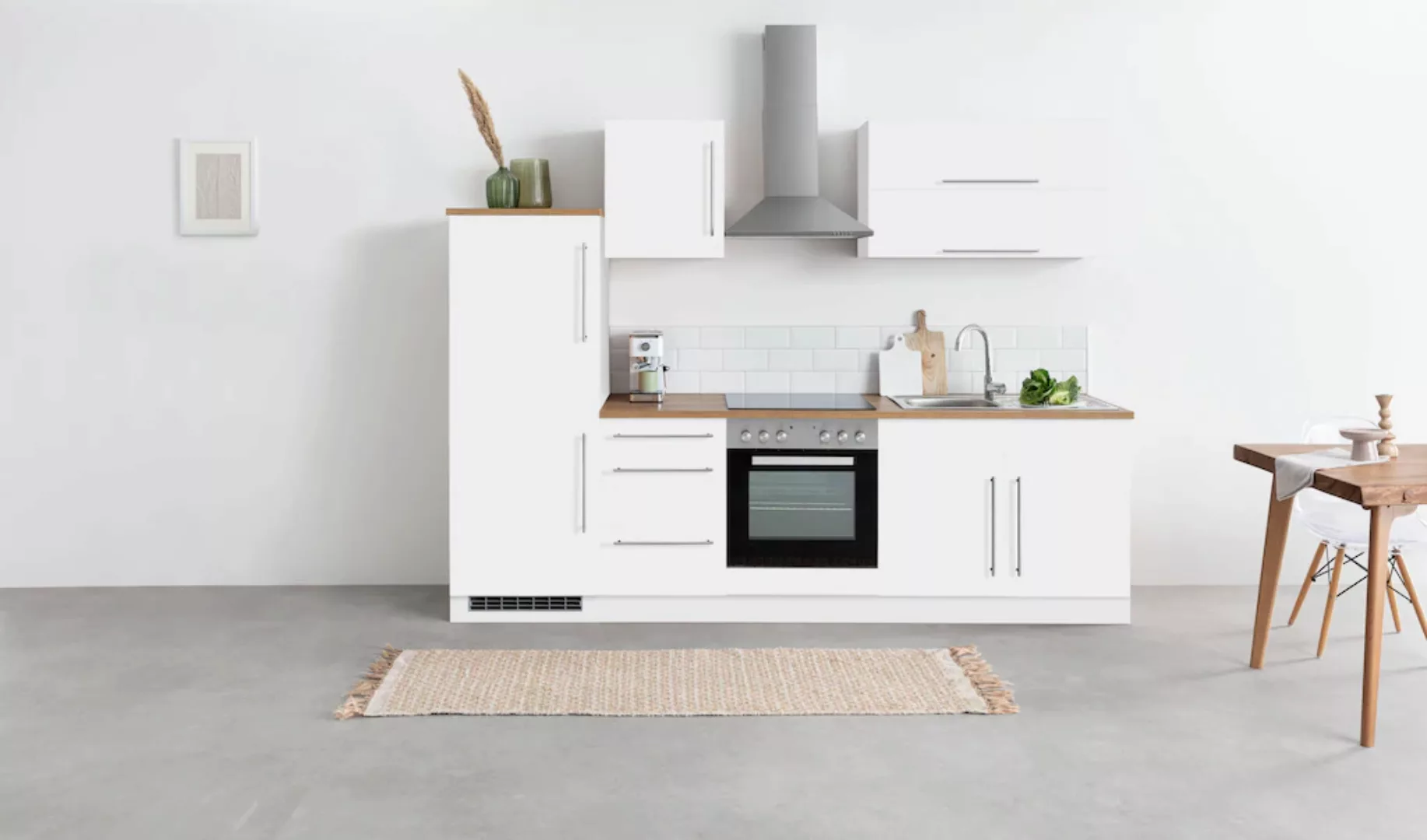 KOCHSTATION Küchenzeile "KS-Samos", ohne E-Geräte, Breite 270 cm günstig online kaufen