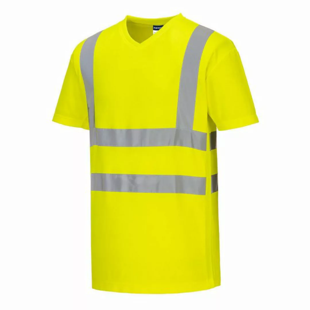 Portwest T-Shirt Warnschutz Cotton Comfort T-Shirt mit MeshAir Einsatz kurz günstig online kaufen
