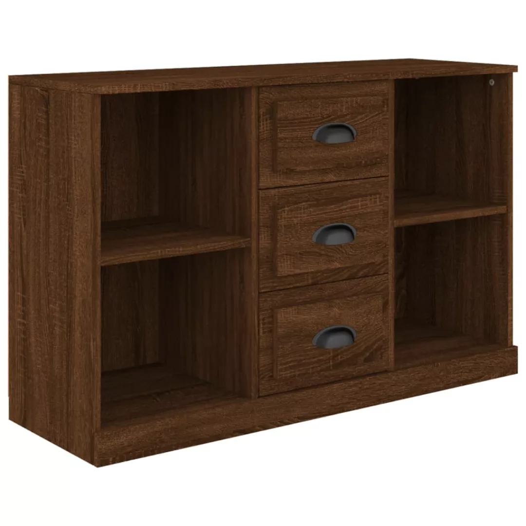 Vidaxl Sideboard Braun Eichen-optik 104,5x35,5x67,5 Cm Holzwerkstoff günstig online kaufen