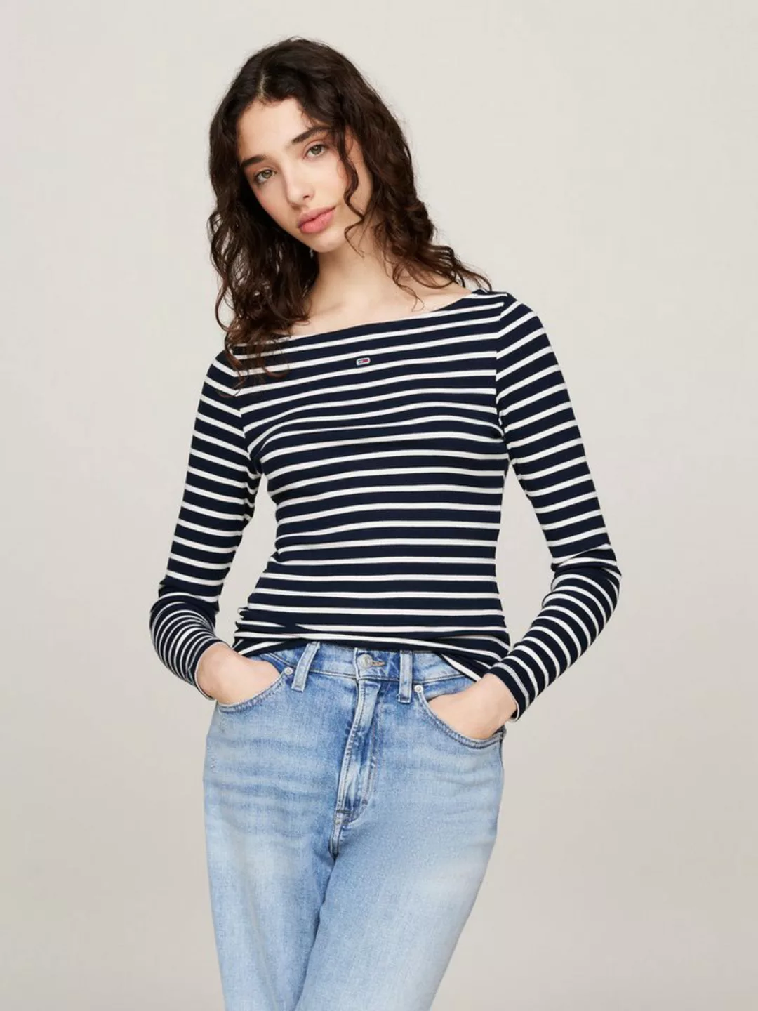 Tommy Jeans Langarmshirt TJW BRETON STRIPE LS im Streifendesign günstig online kaufen