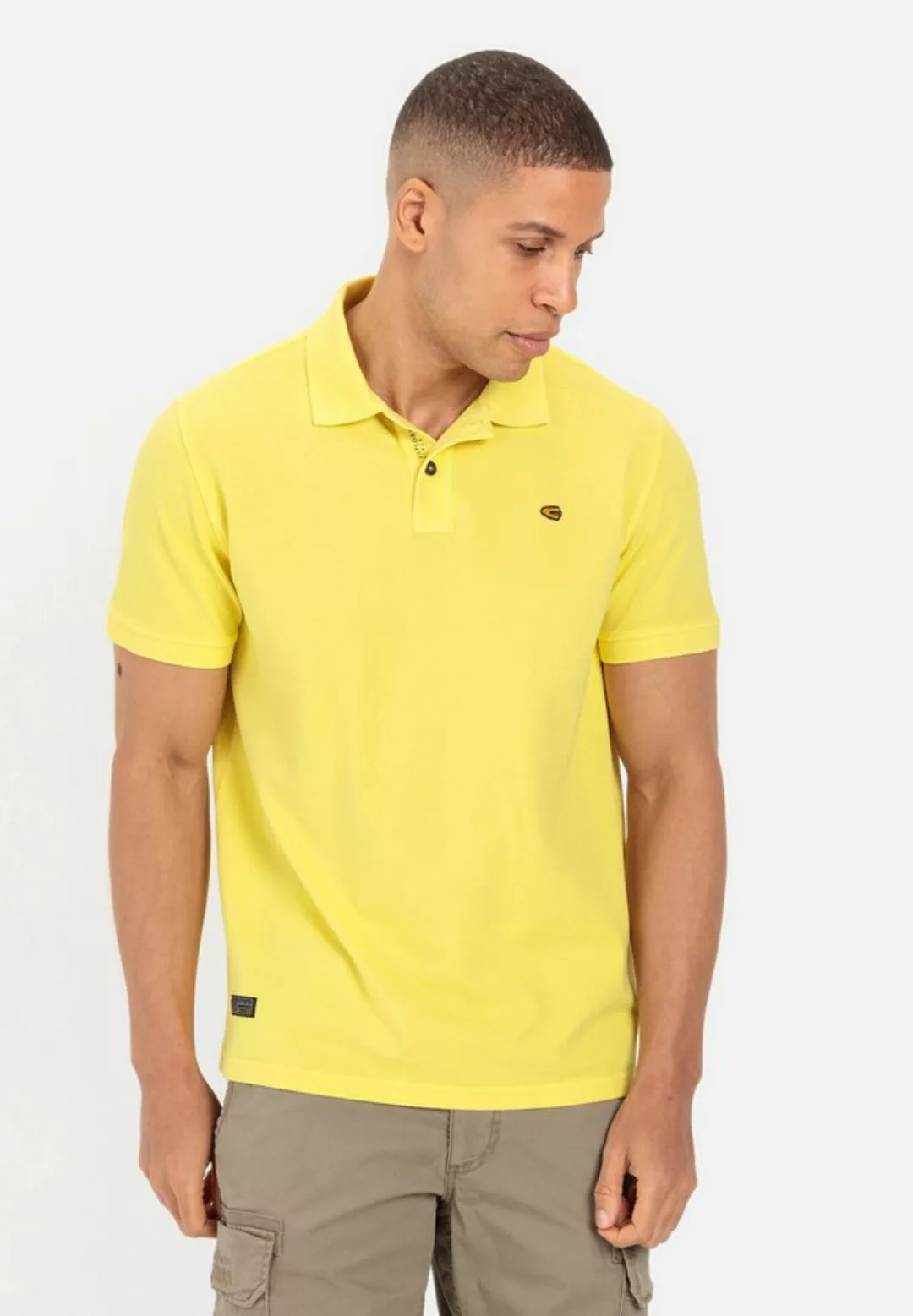 camel active Poloshirt im Garment-Dye-Look günstig online kaufen