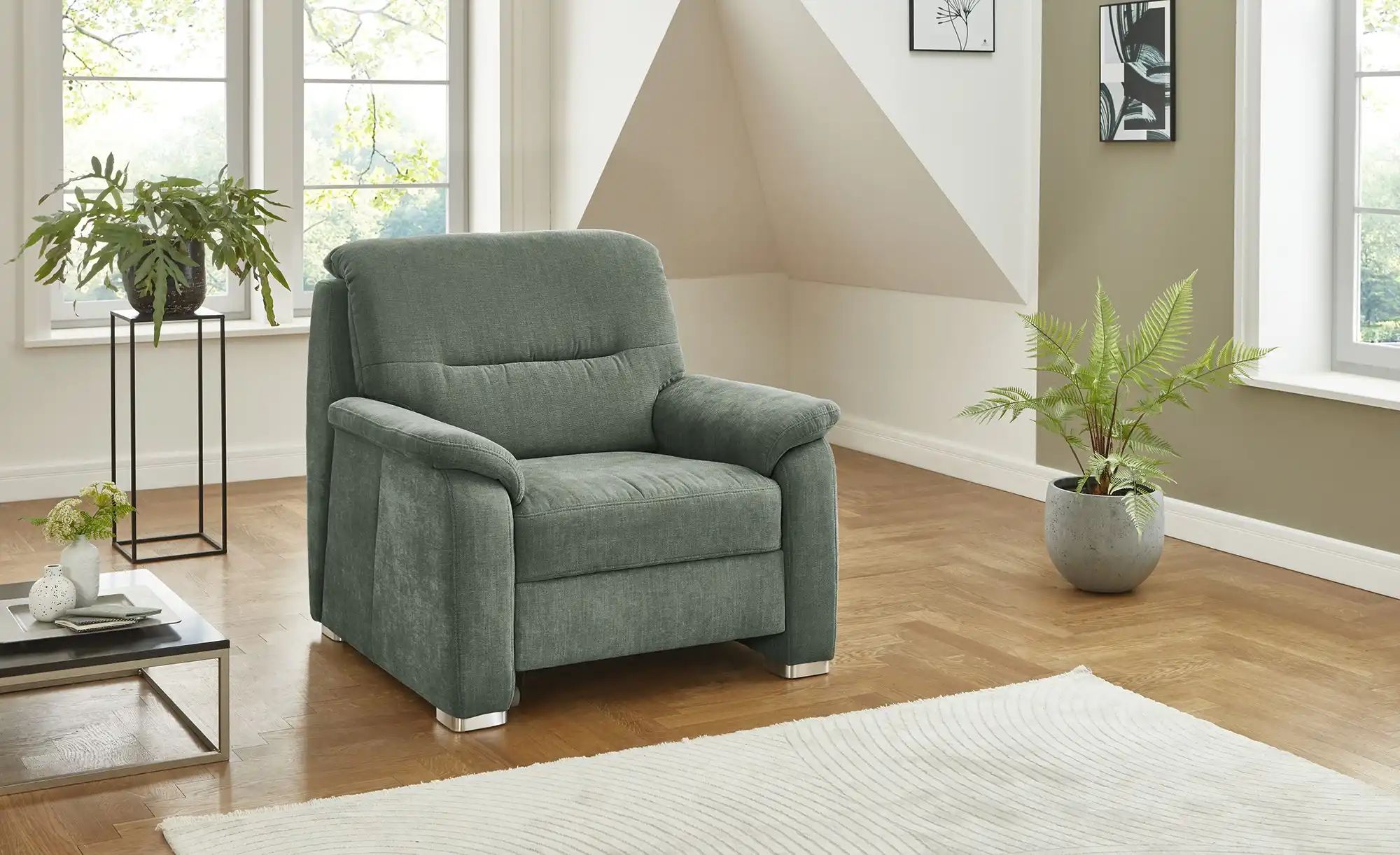 meinSofa Sessel  Vera ¦ grün ¦ Maße (cm): B: 100 H: 92 T: 95.0 Polstermöbel günstig online kaufen