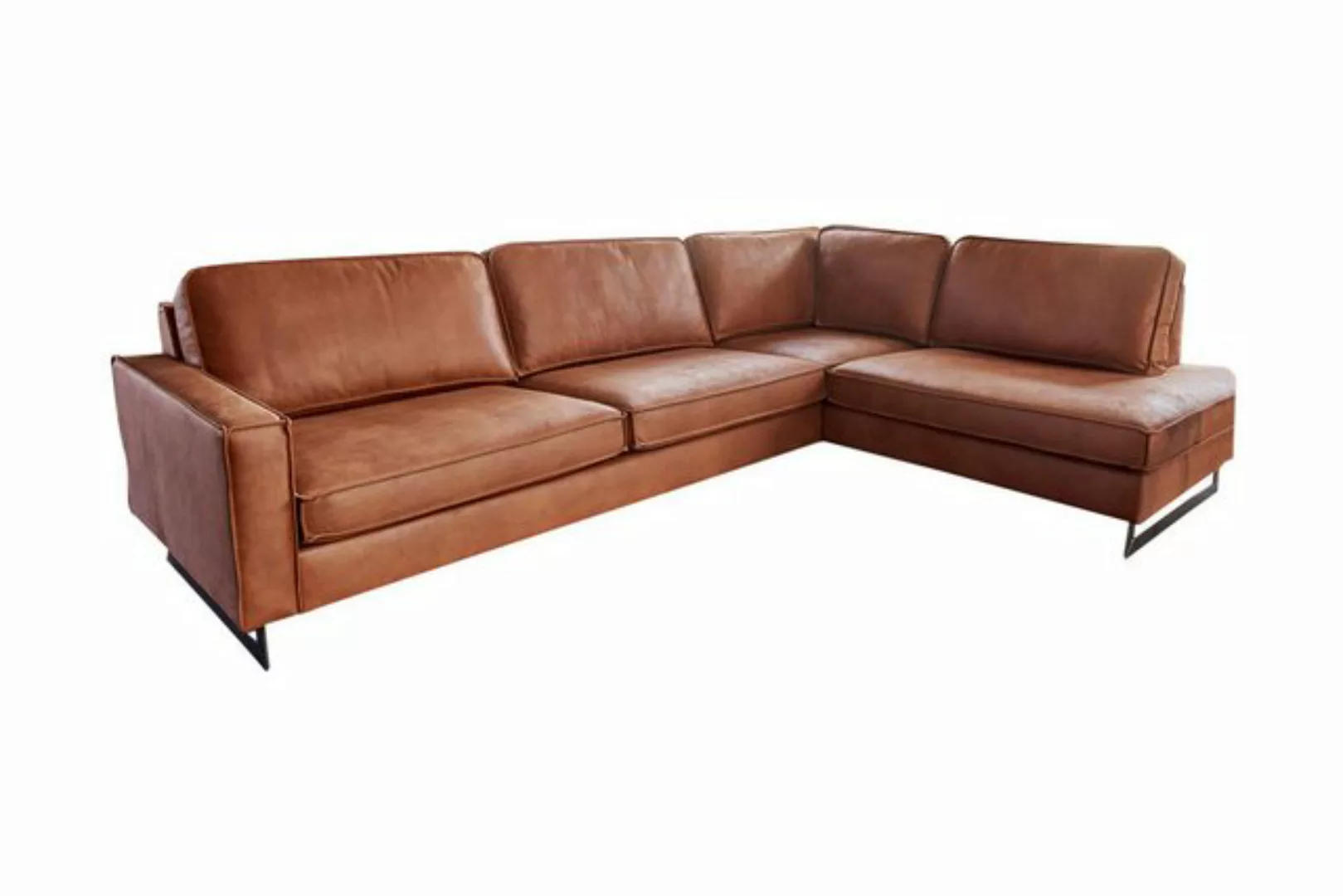 KAWOLA Ecksofa VILNIUS, Couch rechts oder links, Kunstleder mit Lederanteil günstig online kaufen