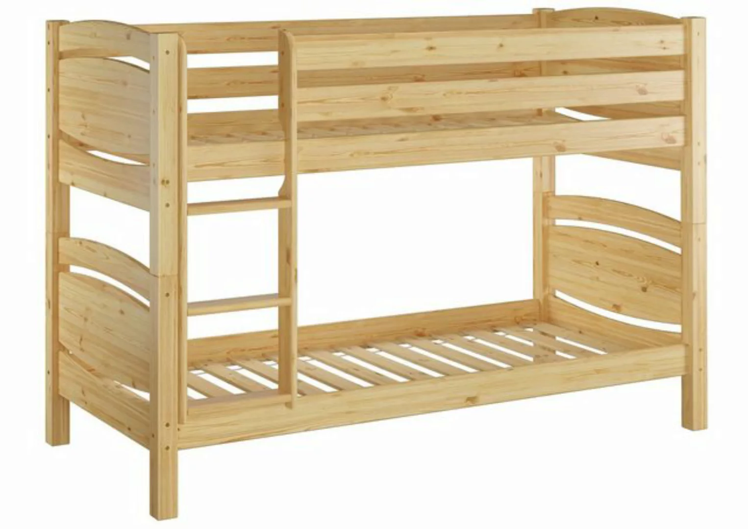 Erst-Holz® Etagenbett 90x200 Kiefer massiv mit Rollrosten natur Gr. 90 x 20 günstig online kaufen