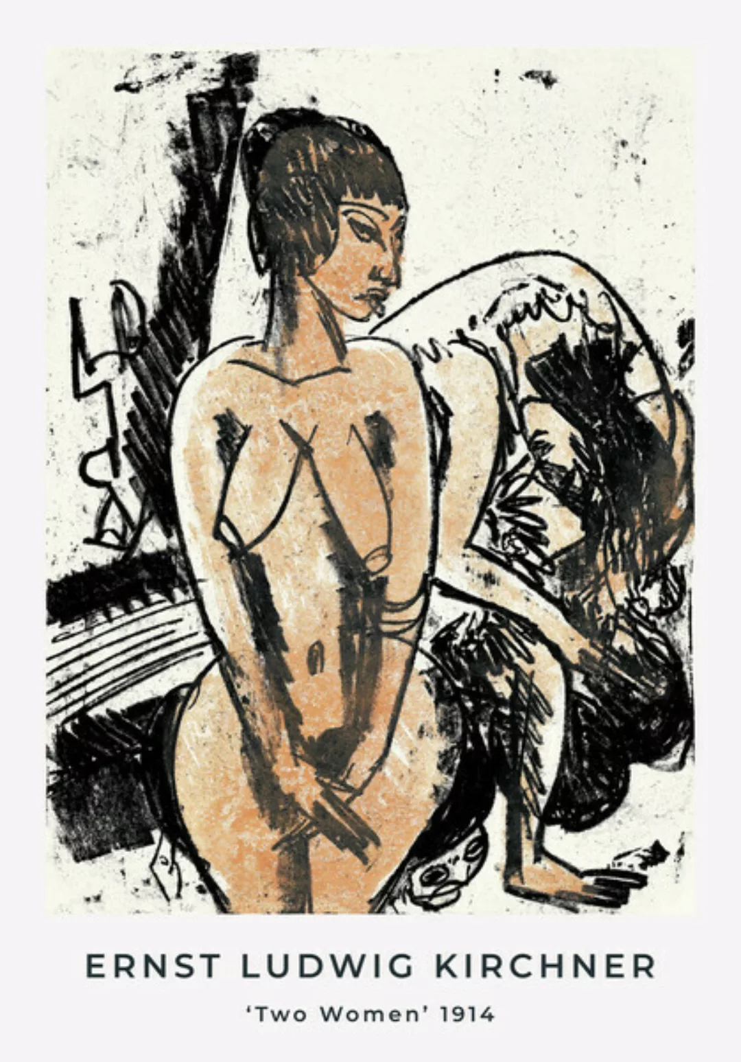 Poster / Leinwandbild - Zwei Frauen Von Ernst Ludwig Kirchner günstig online kaufen