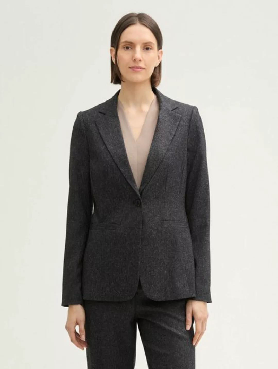 TOM TAILOR Jackenblazer Blazer in Melange-Optik günstig online kaufen