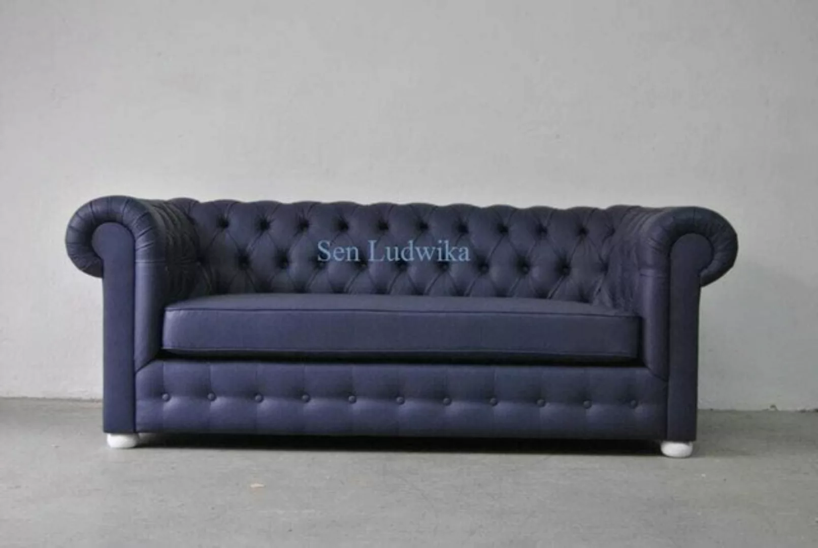 JVmoebel Sofa Chesterfield 3 Sitzer Couch Polster Textil Wohnzimmer günstig online kaufen