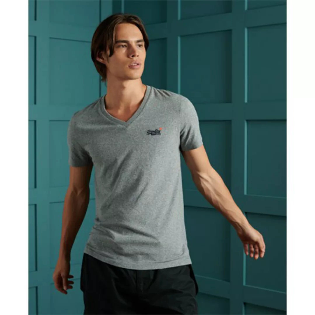 Superdry Orange Label Classic Kurzarm T-shirt L Noos Grey Marl günstig online kaufen