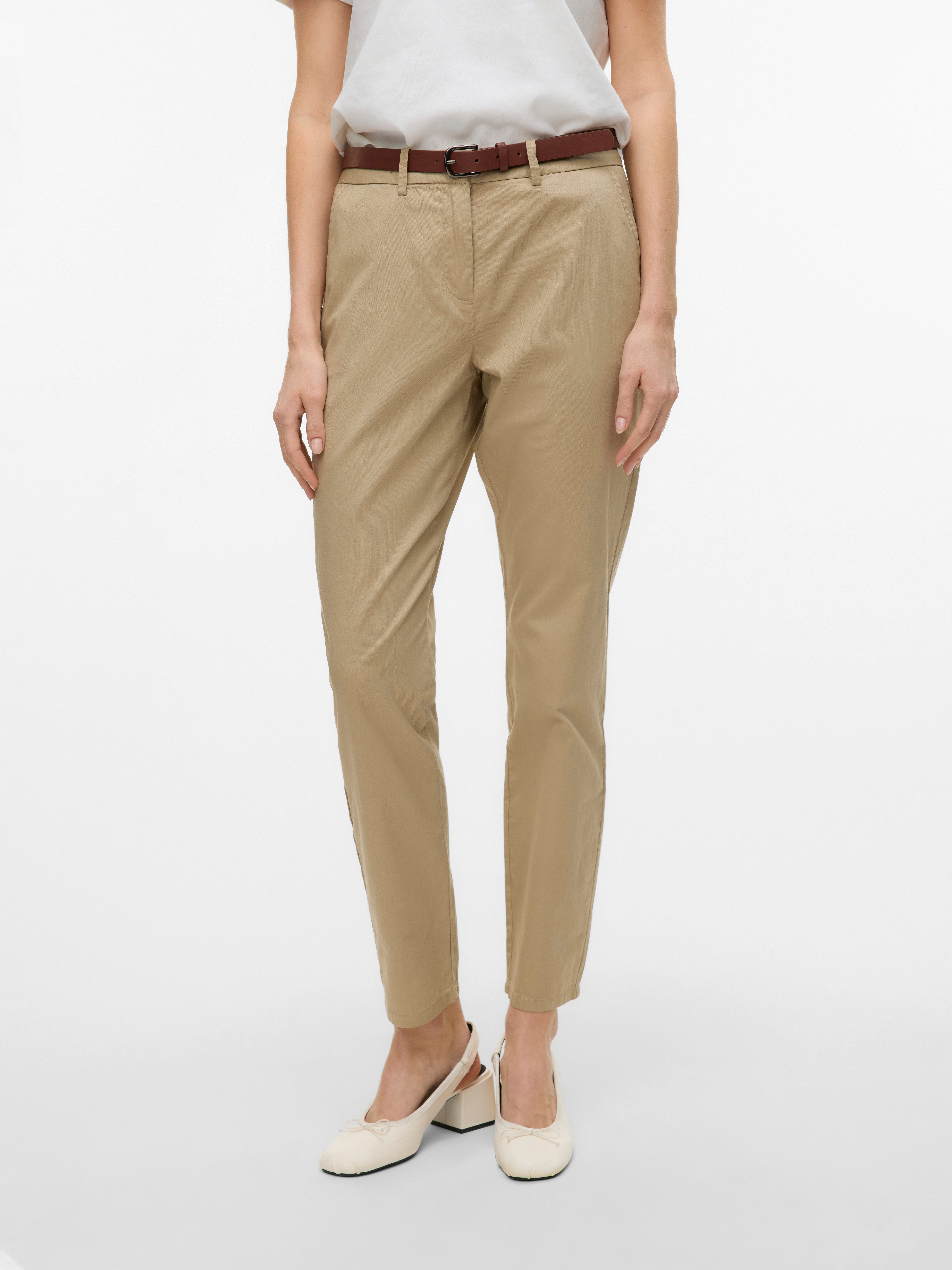 Vero Moda Chinohose "VMFEDERICA MW CHINO PANTS" günstig online kaufen