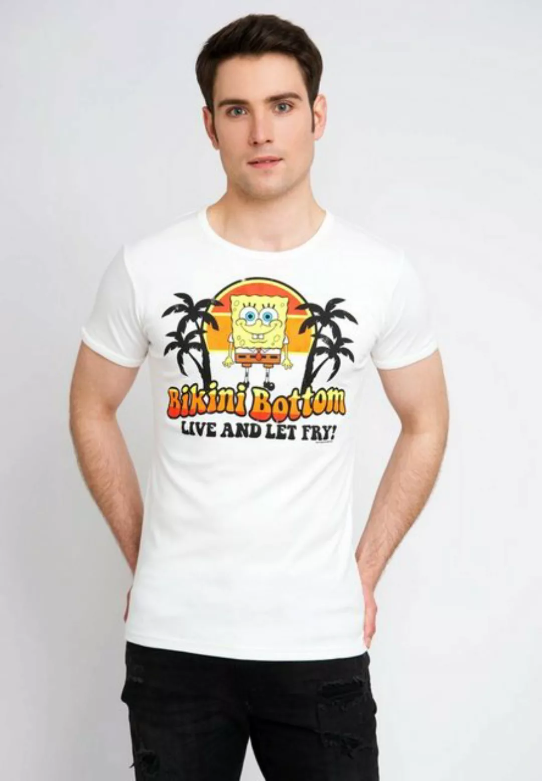 LOGOSHIRT T-Shirt Spongebob - Bikini Bottom mit witzigem Spongebob-Print günstig online kaufen
