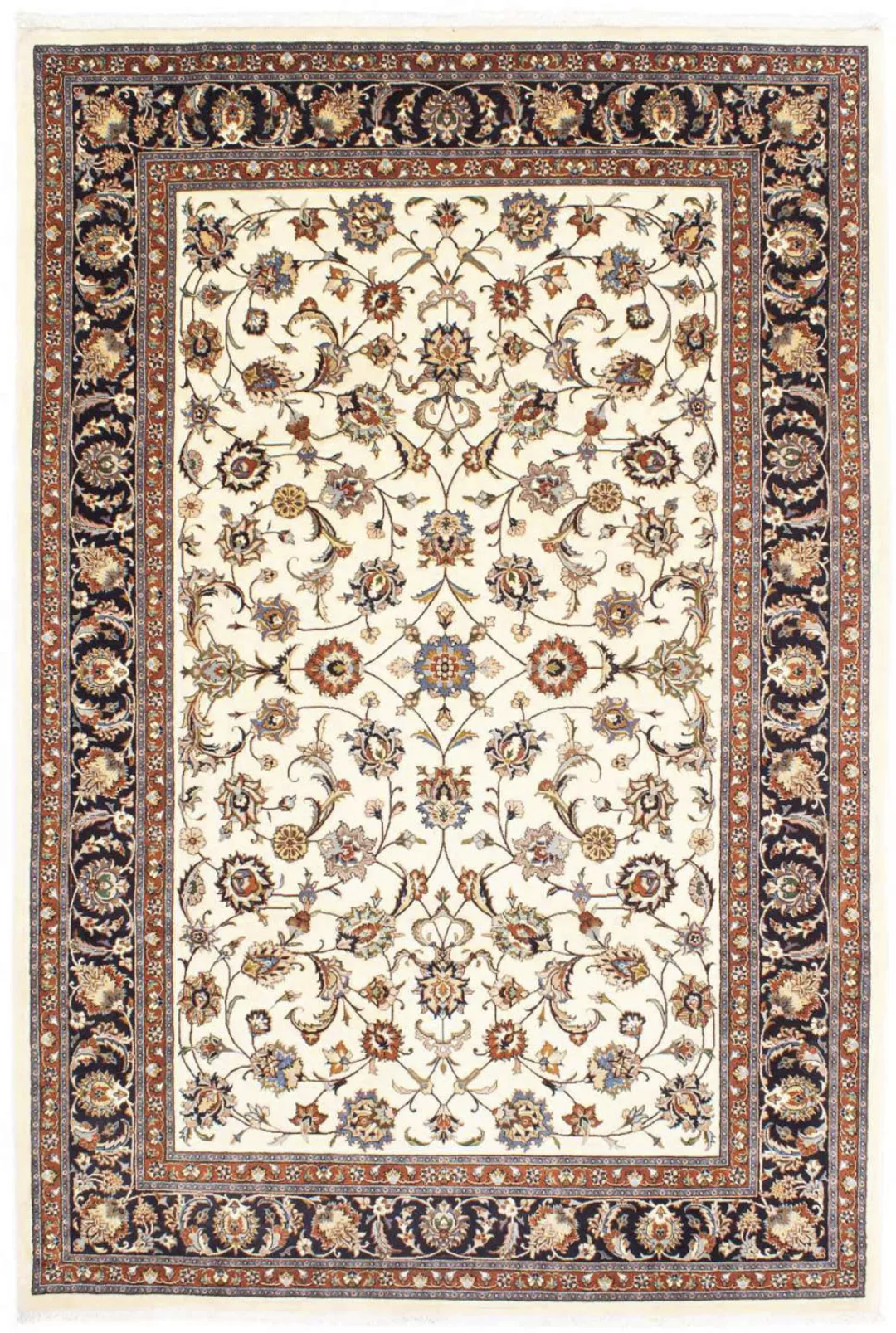 morgenland Wollteppich »Kaschmar Blumenmuster Beige 294 x 200 cm«, rechteck günstig online kaufen