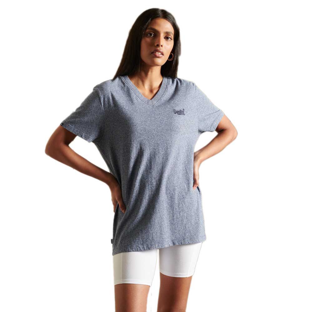 Superdry Loose Fit Vint Logo Emb Vee T-shirt M Tois Blue Grit günstig online kaufen