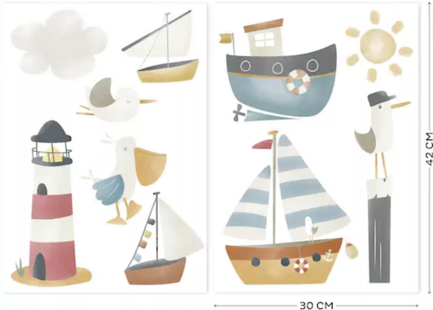 LITTLE DUTCH Wandtattoo »Little Dutch Selbstklebende Wandtattoo Set Sailors günstig online kaufen