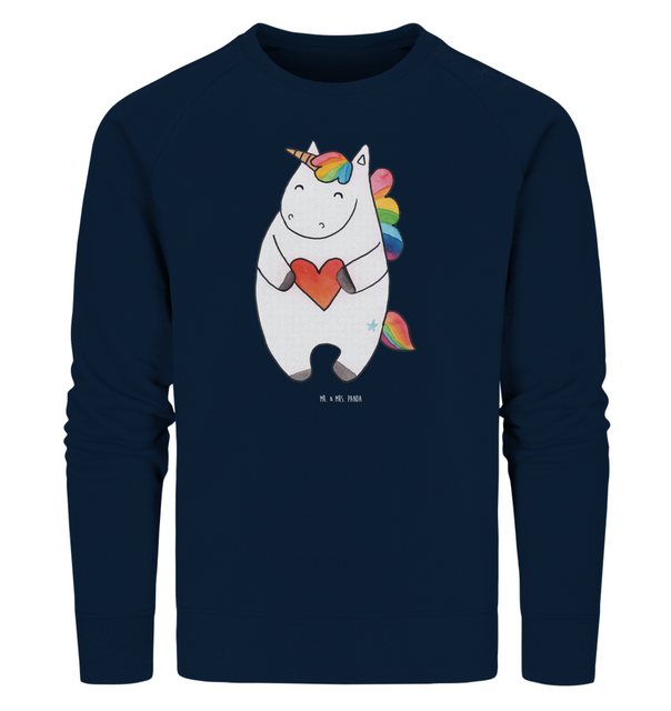 Mr. & Mrs. Panda Longpullover Größe XXL Einhorn Herz - French Navy - Gesche günstig online kaufen