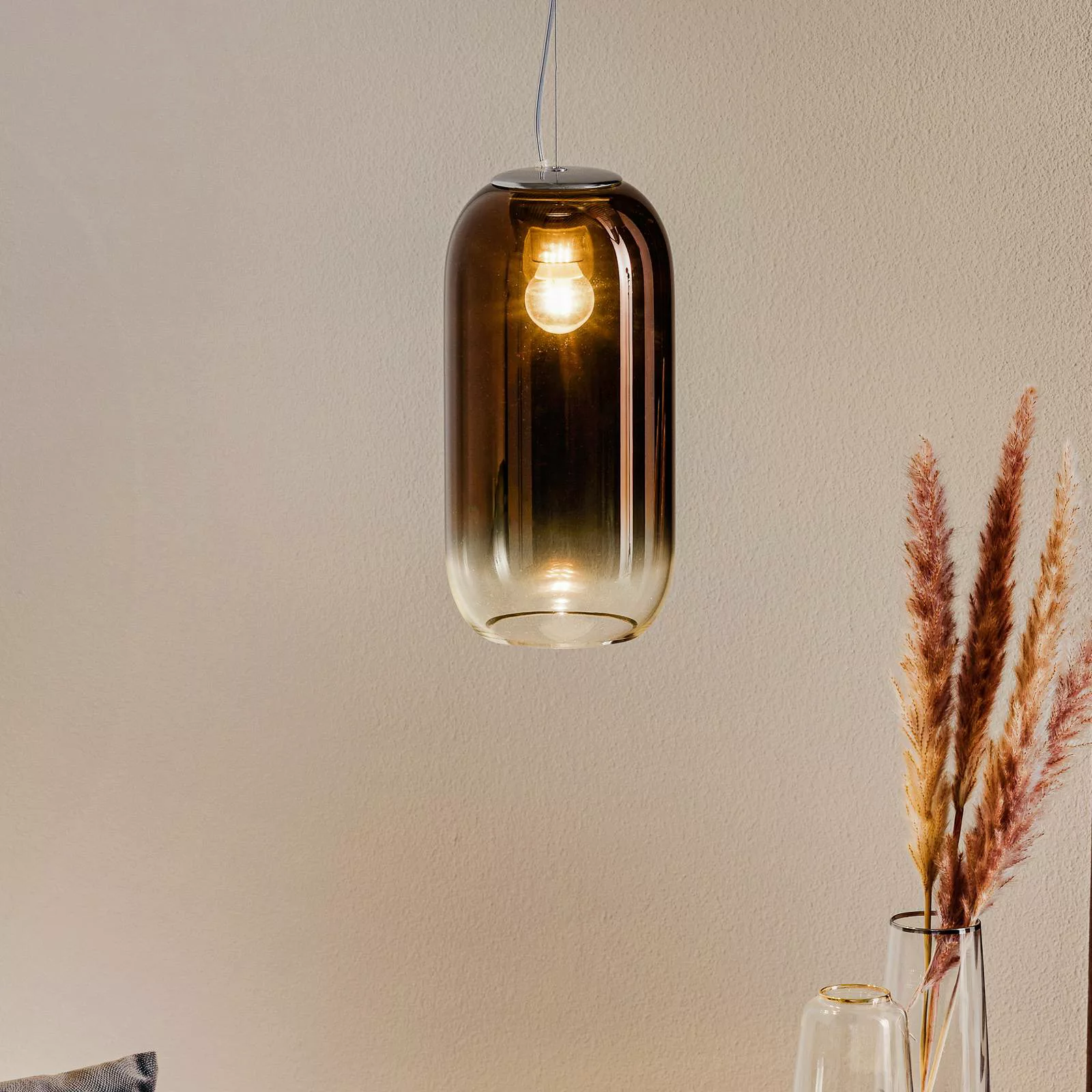 Artemide Gople Mini Hängeleuchte bronze/silber günstig online kaufen