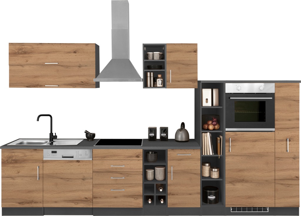 HELD MÖBEL Küchenzeile "Colmar", mit E-Geräten, Breite 360 cm günstig online kaufen