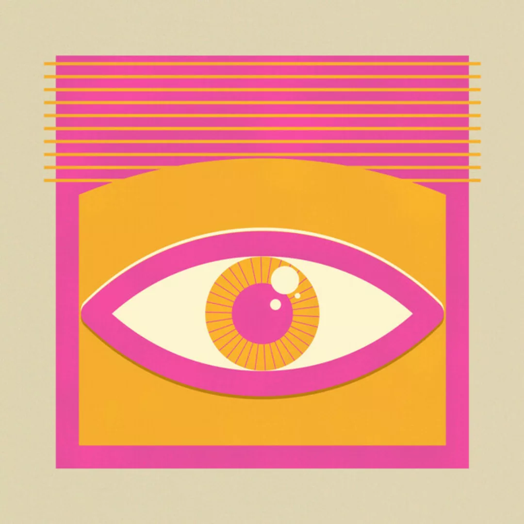 Poster / Leinwandbild - One Look Is Enough - Pink Eye günstig online kaufen
