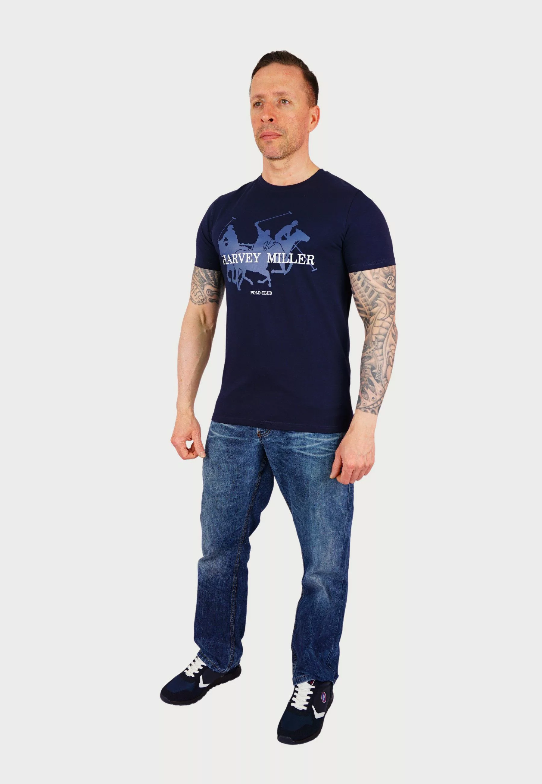 Harvey Miller T-Shirt T-Shirt Kurzarmshirt Horses günstig online kaufen