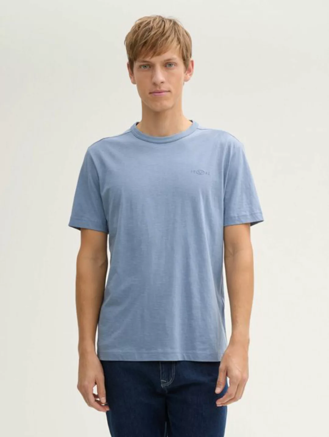 TOM TAILOR T-Shirt Basic T-Shirt aus Baumwolle günstig online kaufen