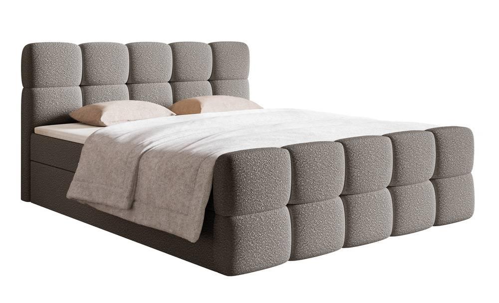 NADUVI Collection | Chloe Boxspringbett Bouclé mit Stauraum 180 x 200cm günstig online kaufen