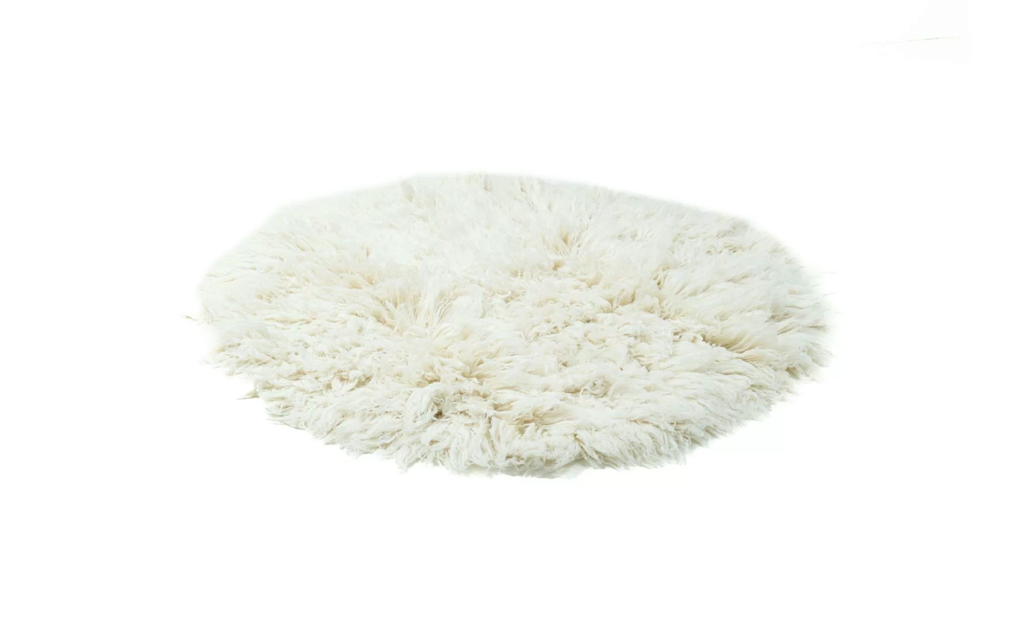 THEKO Flokati Wollteppich  Flokos ¦ beige ¦ Wolle ¦ Maße (cm): B: 100 H: 10 günstig online kaufen