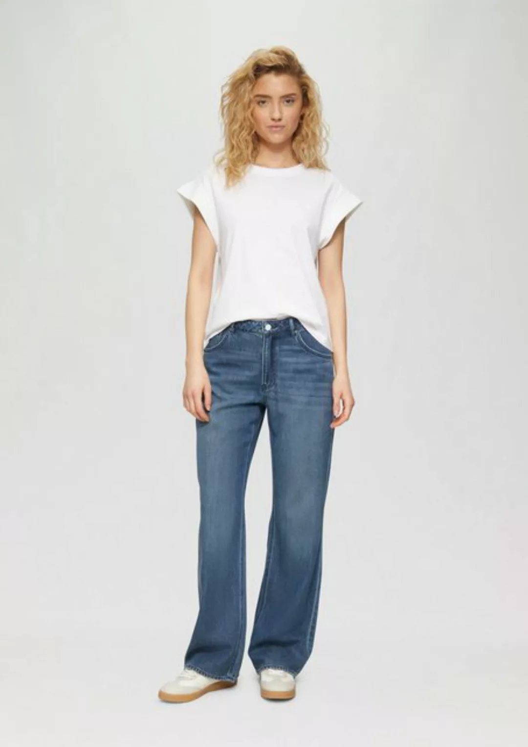 s.Oliver 7/8-Jeans Jeans Beth / Loose Fit / Mid Rise / Straight Leg günstig online kaufen