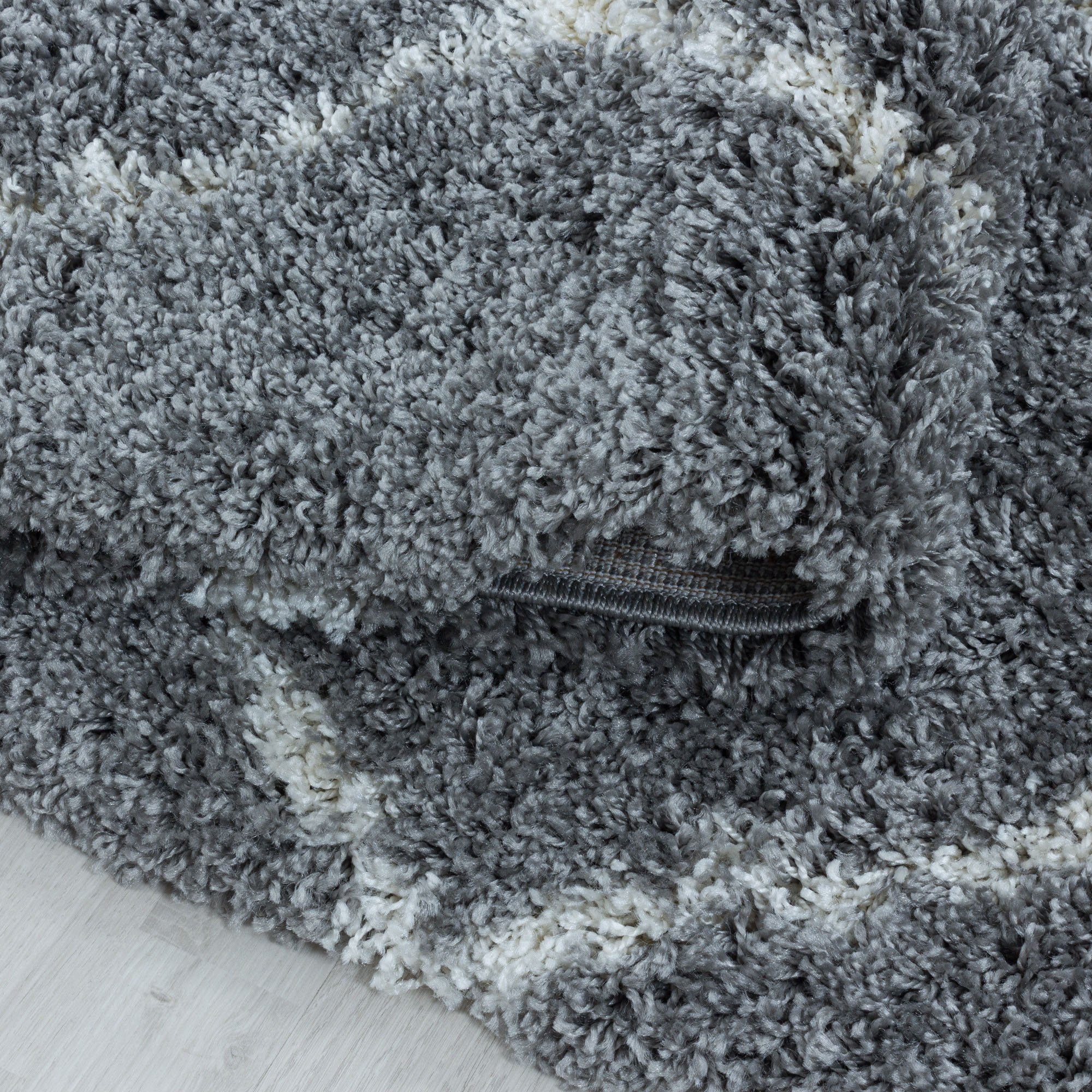 Ayyildiz Teppiche Hochflor-Teppich »ALVOR 3401«, rund, 50 mm Höhe, Shaggy, günstig online kaufen