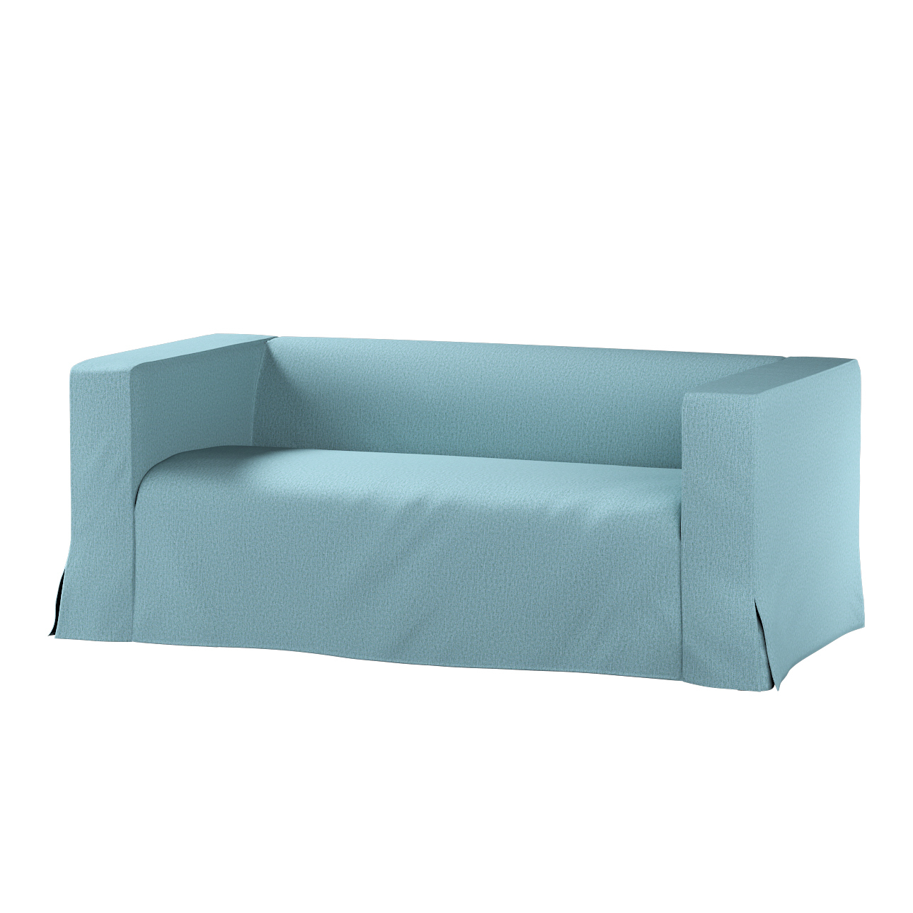 Bezug für Klippan 2-Sitzer Sofa, lang mit Kellerfalte, blau, Klippan 2-er, günstig online kaufen