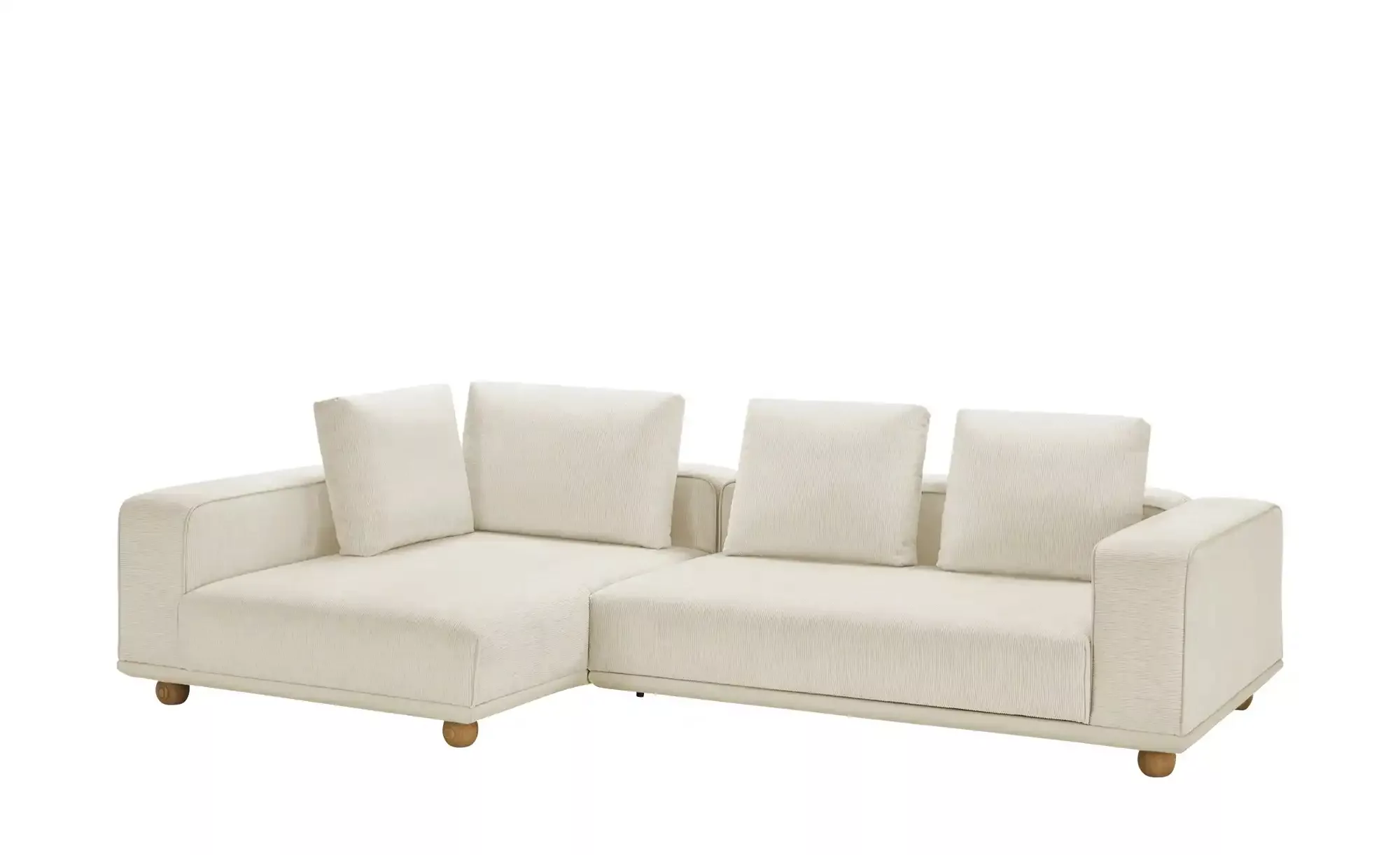 switch Ecksofa aus Mikrofaser Cora ¦ creme ¦ Maße (cm): B: 305 H: 88 T: 173 günstig online kaufen