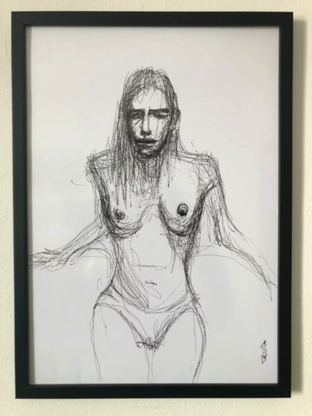 Kunstwerk "Nude" Gemälde Einzelstück Unikat günstig online kaufen