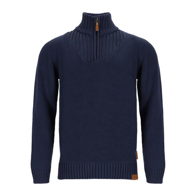 tomBrook Troyer Herren Strickpullover Uni - Pullover mit Stehkragen und Rei günstig online kaufen
