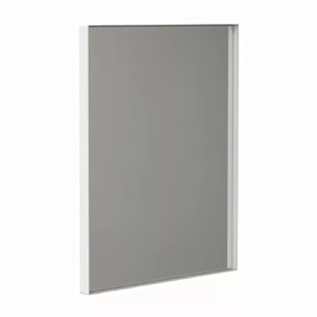 FROST - Unu 4135 Spiegel 60x50cm - weiß/mit schmalem Regalrahmen/T 3cm günstig online kaufen