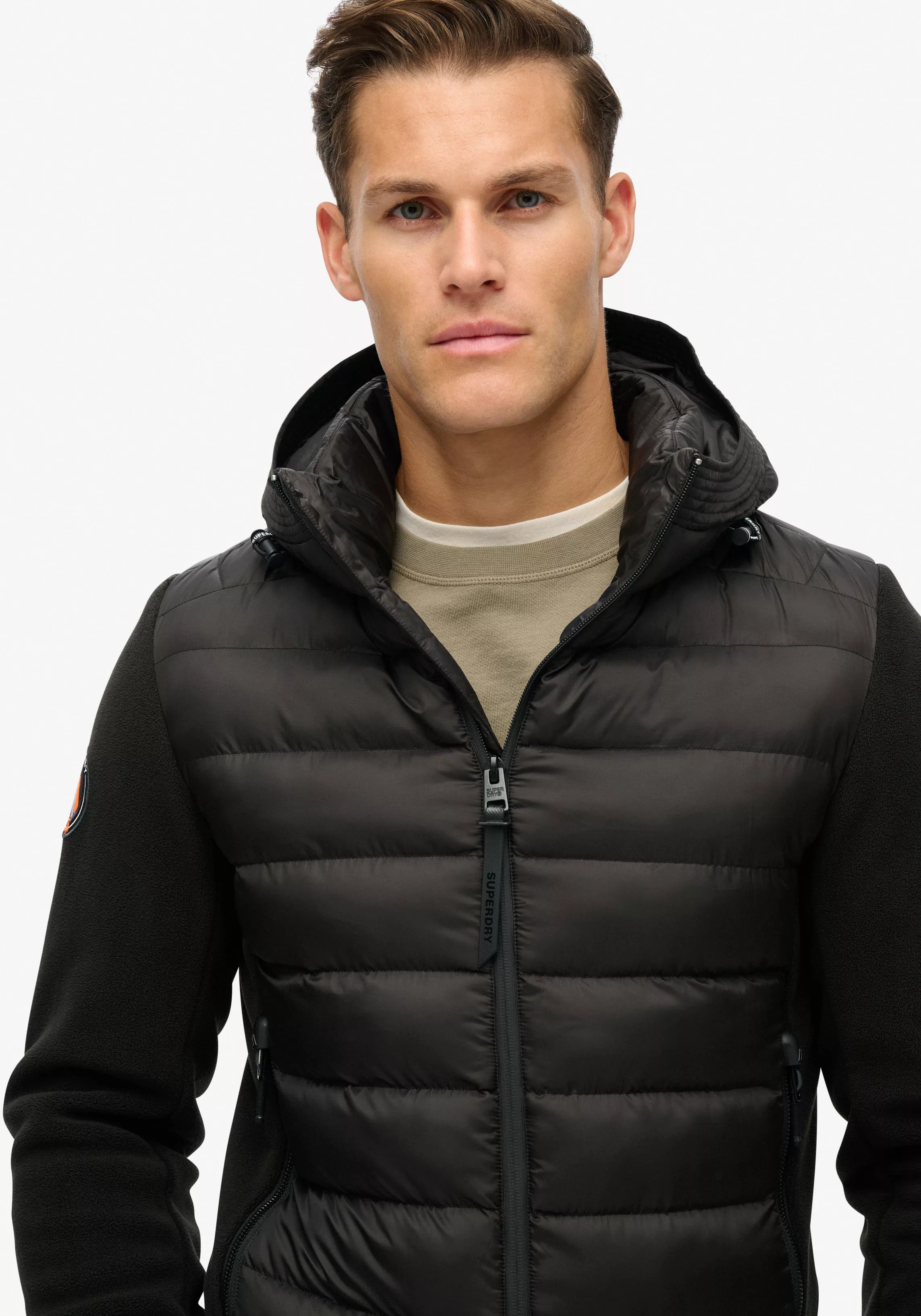 Superdry Steppjacke "HOODED STORM FLEECE BOMBER", mit Kapuze günstig online kaufen