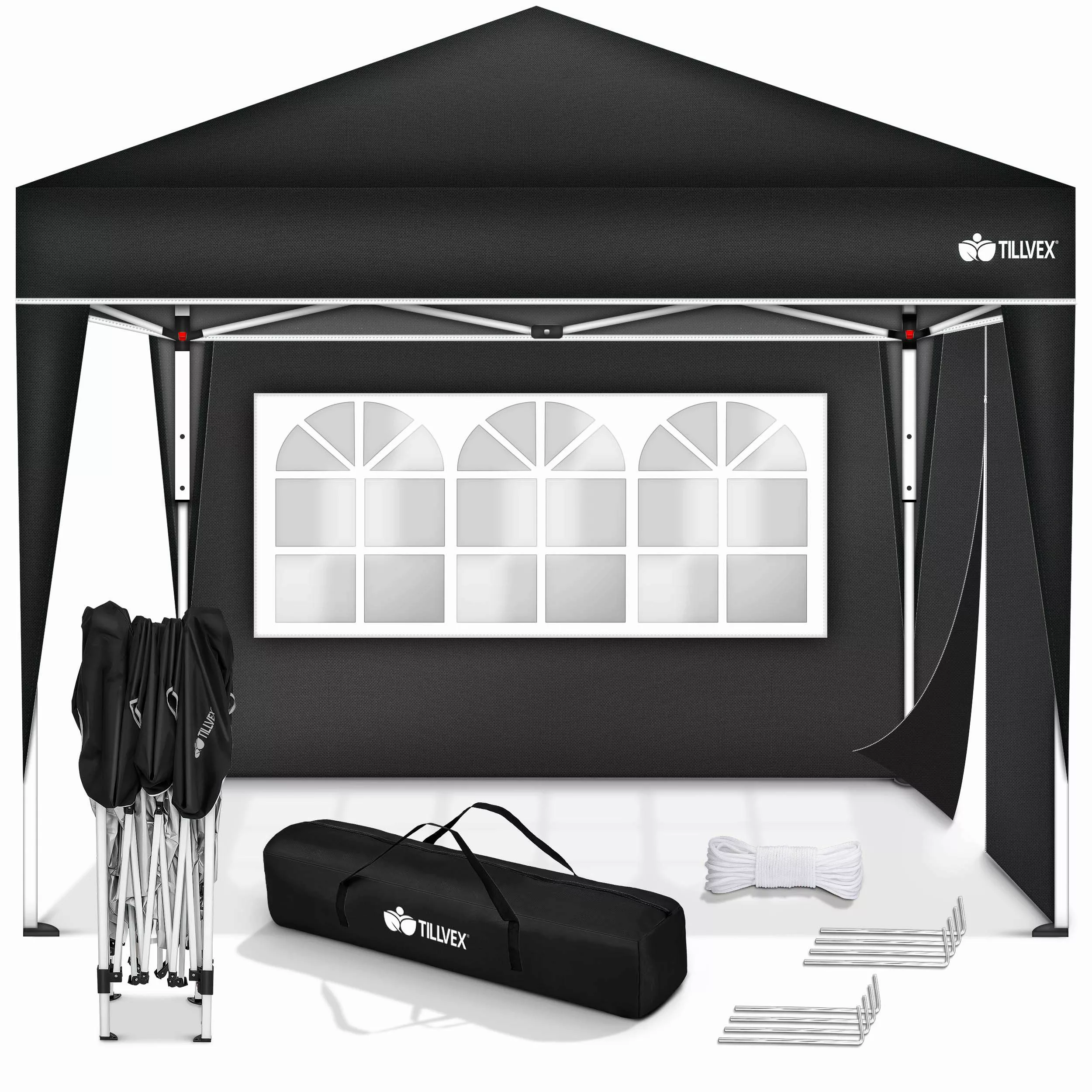 tillvex Partyzelt tillvex® Pavillon 3x3m Wasserdicht günstig online kaufen
