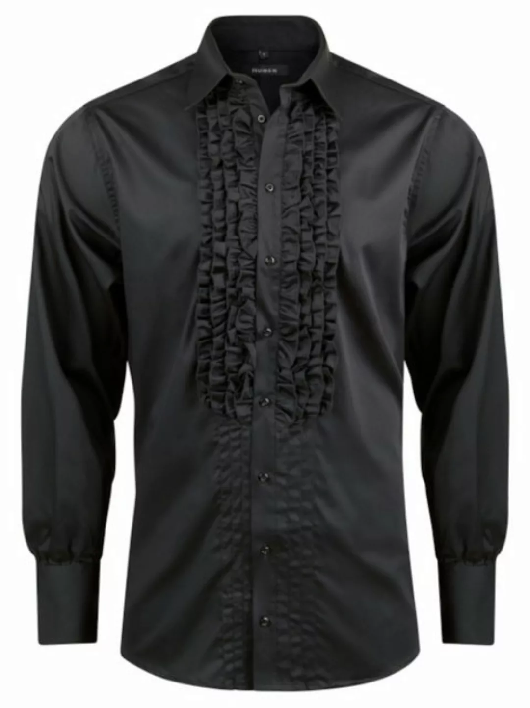 Huber Hemden Langarmhemd HU-0091 Rüschen im Vorderteil, Regular / Comfort F günstig online kaufen