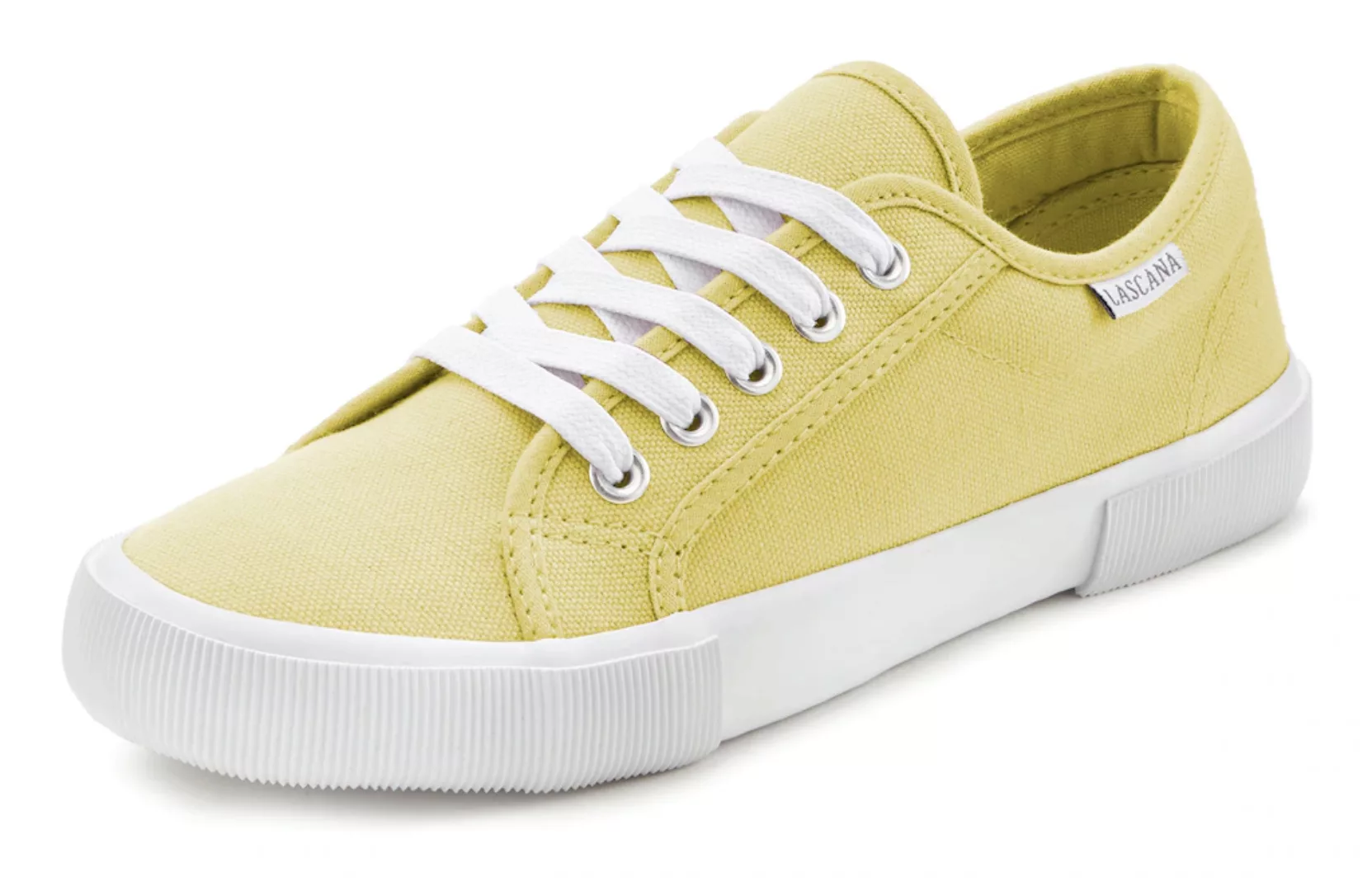 LASCANA Sneaker, aus Textil, Schnürhalbschuh, Freizeitschuh günstig online kaufen