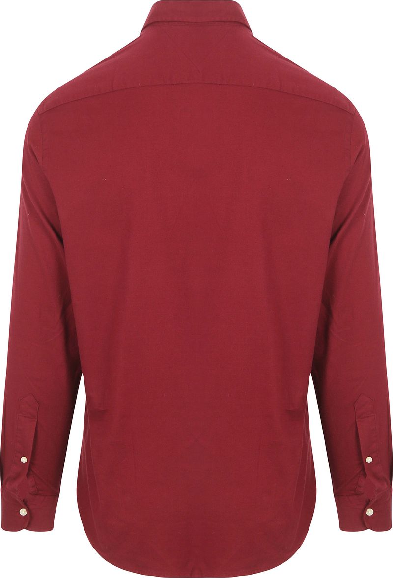 Tommy Hilfiger Hemd Brushed Bordeaux - Größe M günstig online kaufen
