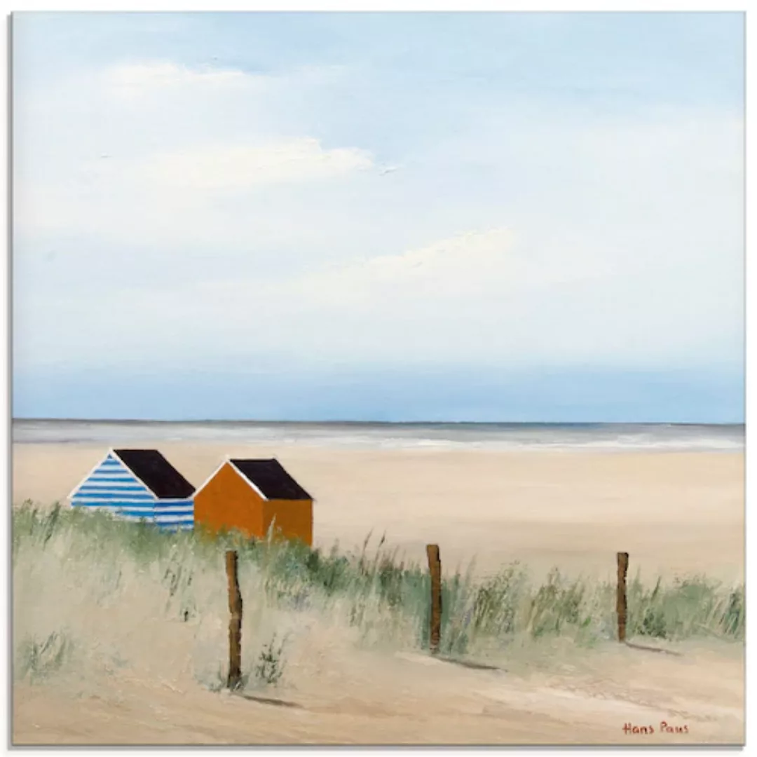 Artland Glasbild »Sonniger Morgen V«, Strand, (1 St.), in verschiedenen Grö günstig online kaufen