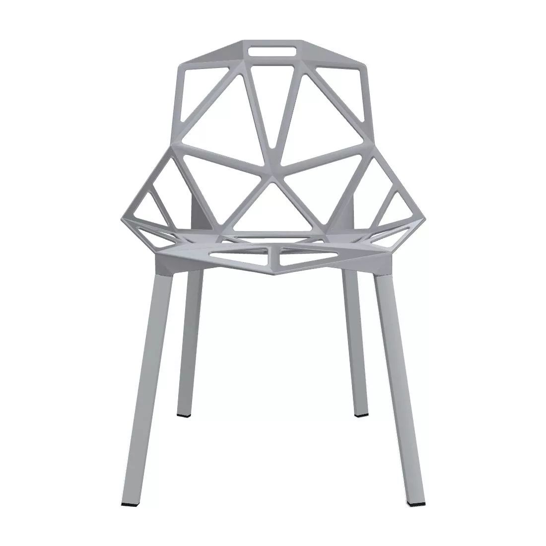 Magis - Chair One Stuhl stapelbar - grau/BxHxT 55x82x59cm/Titan und Polyest günstig online kaufen