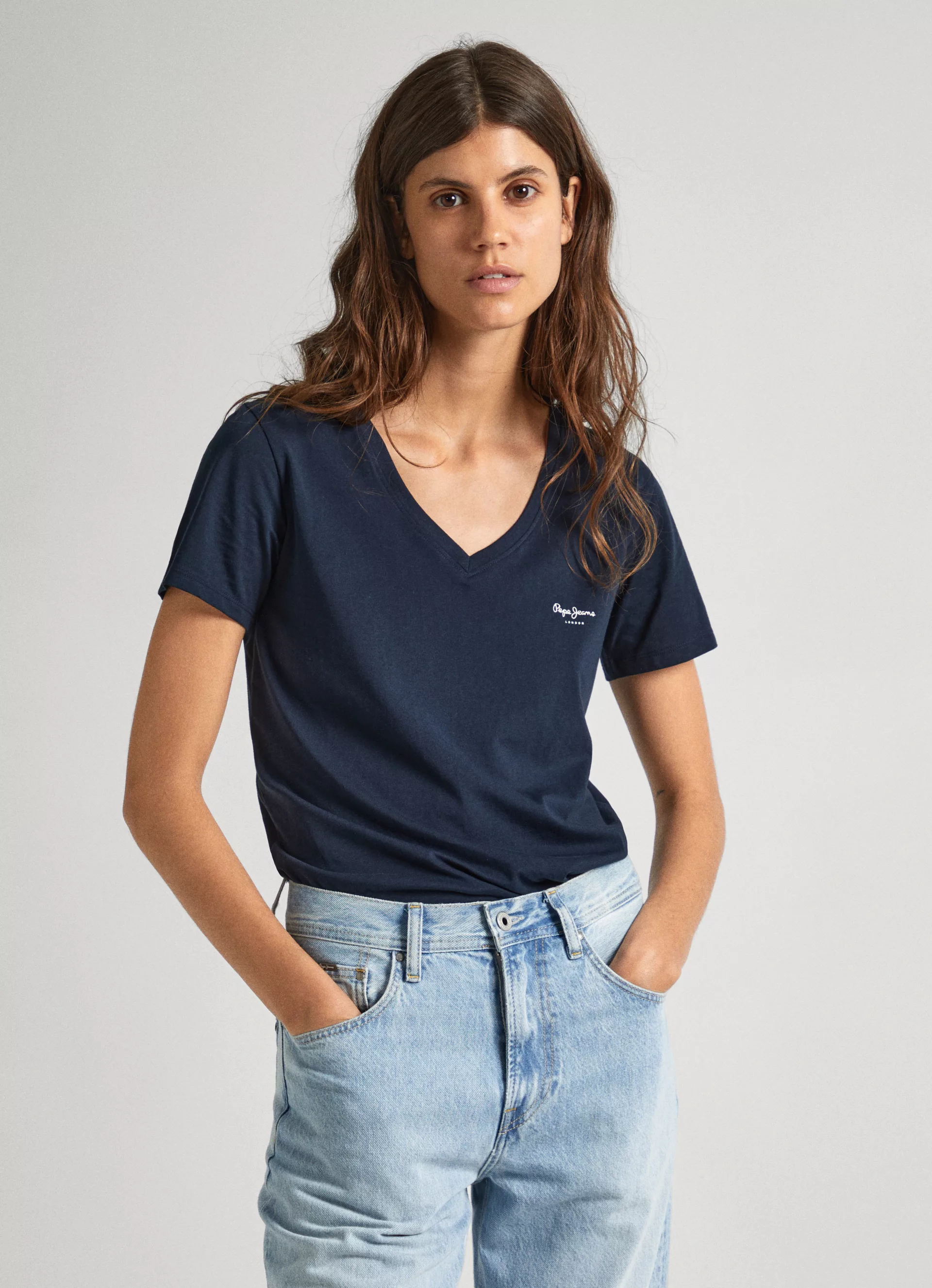 Pepe Jeans V-Shirt "LORETTE V-NECK" günstig online kaufen